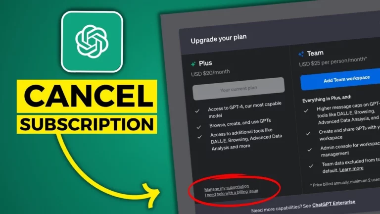 Cancel Your ChatGPT Plus