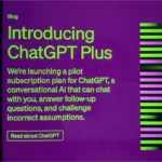 Subscribe to ChatGPT Plus